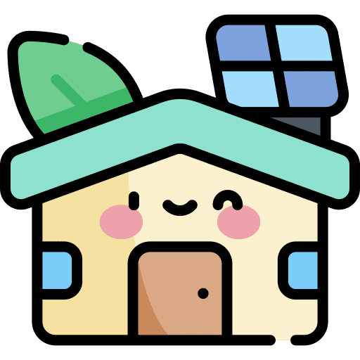 Eco home ecology and environment solar panel eco home icon