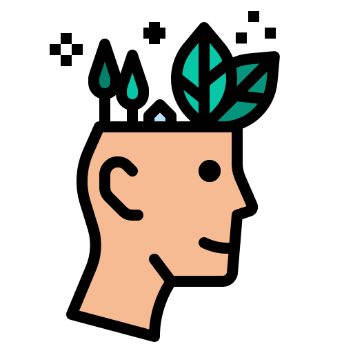 Ecology mind environment thinking icon