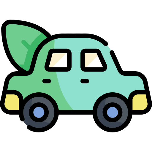 Eco car plant eco car eco icon