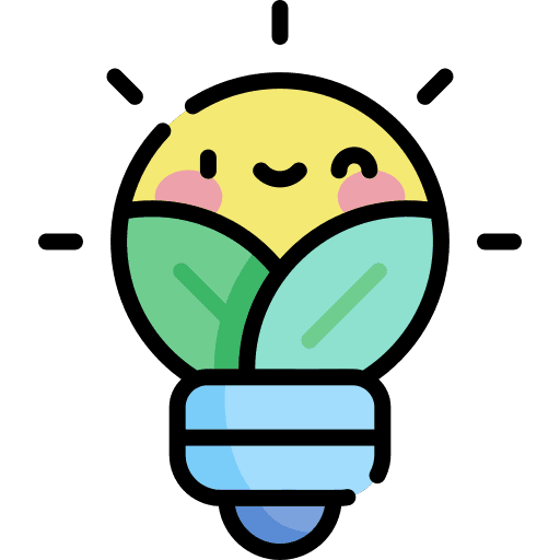 Eco light energy electricity light bulb icon