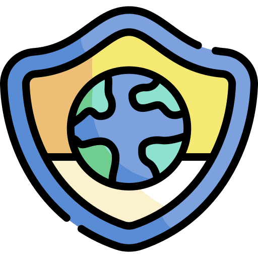 Protection earth protect earth globe icon