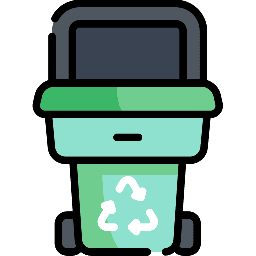Recycle bin garbage rubbish can icon
