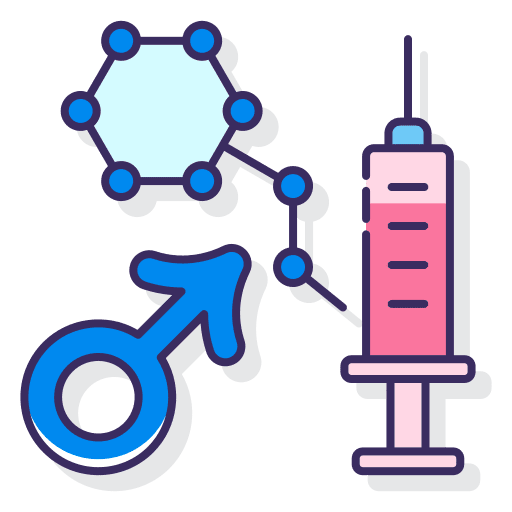 Hormone therapy pills healthcare medical icon