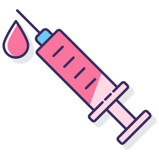 Immunization drug injection vaccine icon