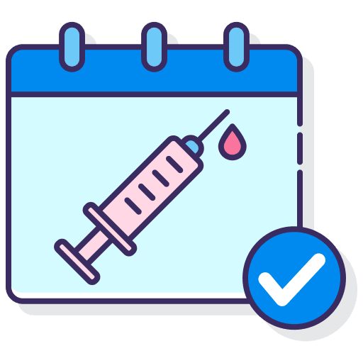 Vaccination medical drug health care icon