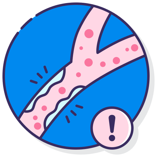 Cholesterol diet risk clot icon