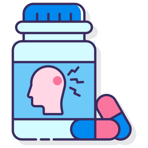 Medication drugs bottle medicines icon