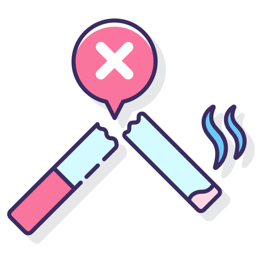 Quit smoking quit smoking smoke broken icon