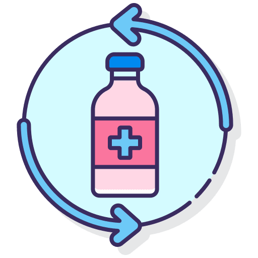 Refill pill refill medical icon