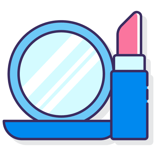 Cosmetics mirror fashion lipstick icon