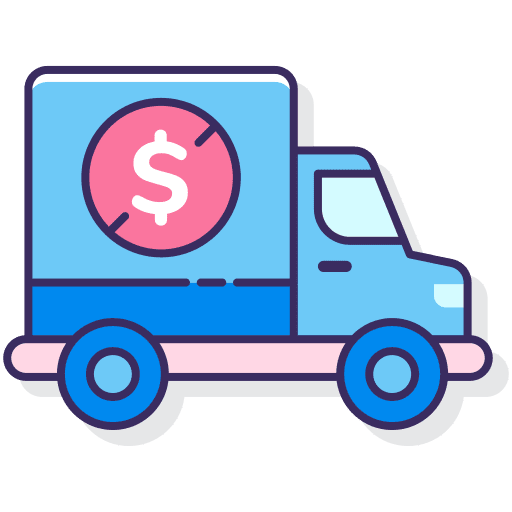Free delivery free shipping delivery truck delivery icon