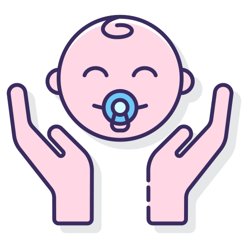 Infant kid and baby newborn infant icon