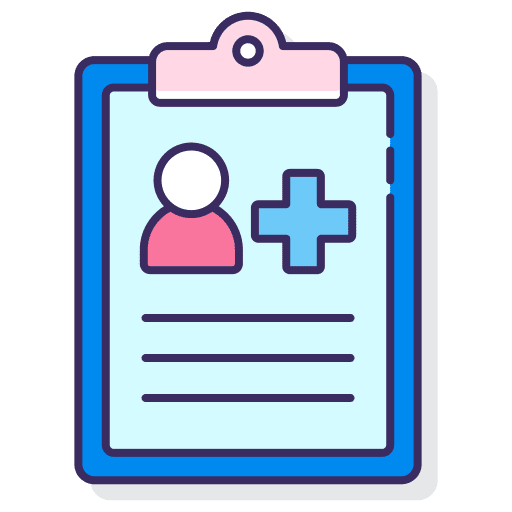 Medical report health patient report icon