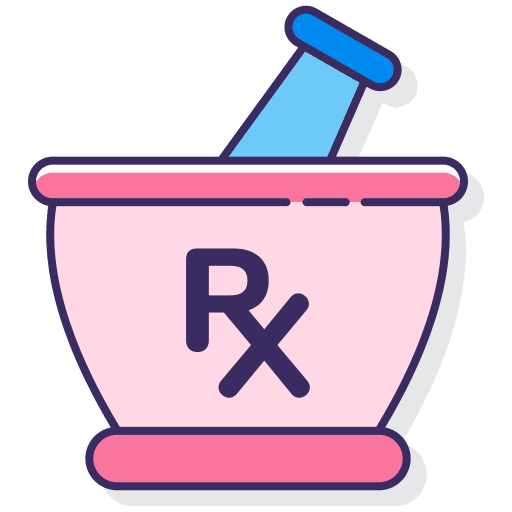 Mortar pharmacy mortar health icon