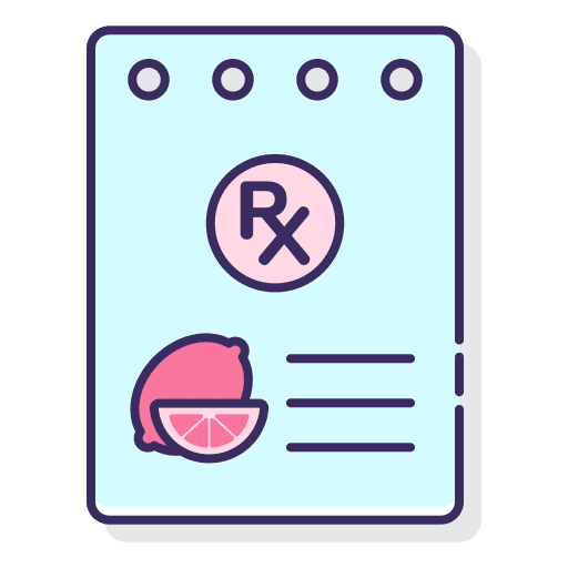 Prescription note medical prescription rx icon