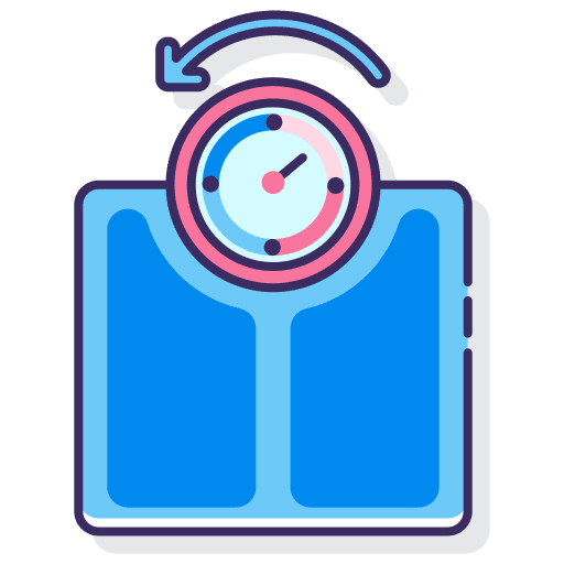 Weight loss fitness weight diet icon