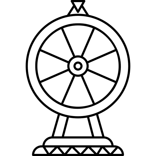 Wheel of fortune gaming game entertainment icon