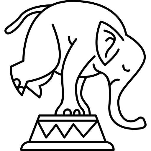 Elephant elephant entertainment circus icon