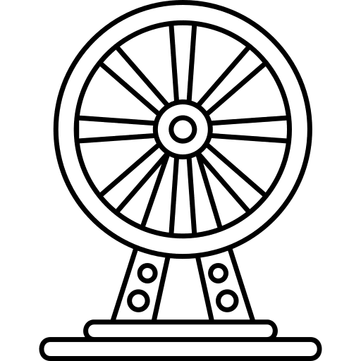 Ferris wheel fairground fair entertainment icon