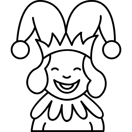 Jester avatar joker costume icon