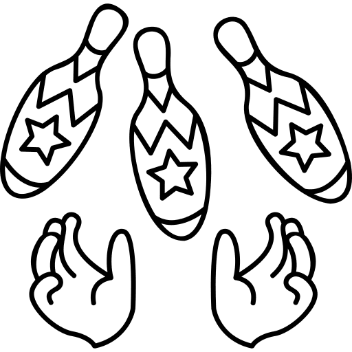 Juggling ball fair circus juggling ball icon