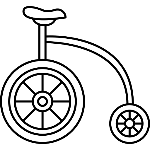 Bicycle transport vintage transportation icon