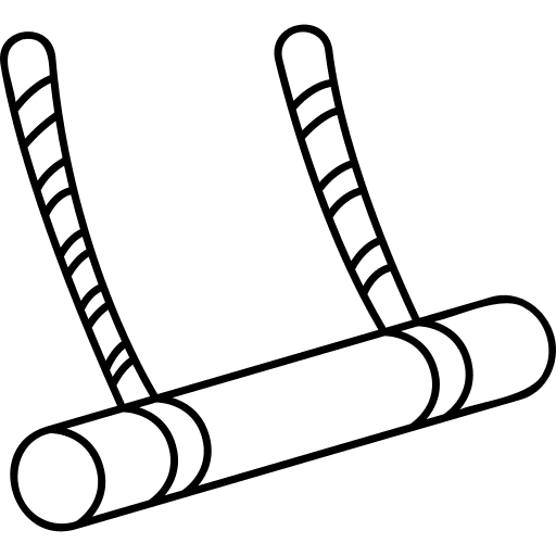 Trapeze exercise carnival trapeze icon