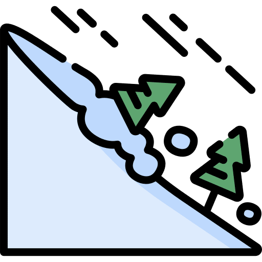 Avalanche season nature avalanche icon