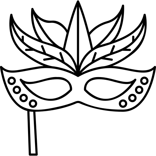 Carnival mask entertainment carnival mask accessory icon