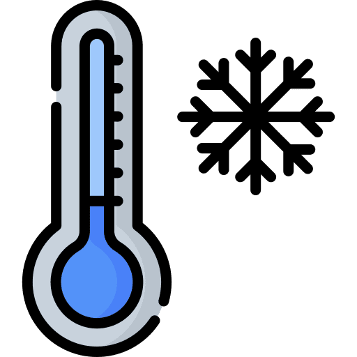 Cold temperature mercury celsius icon