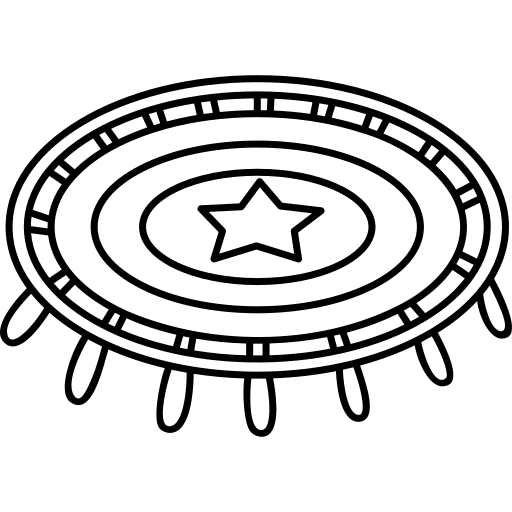 Trampoline trampoline fairground exercise icon