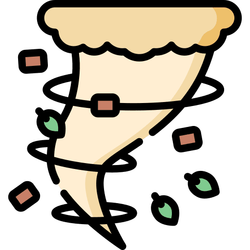 Twister tornado weather wind icon
