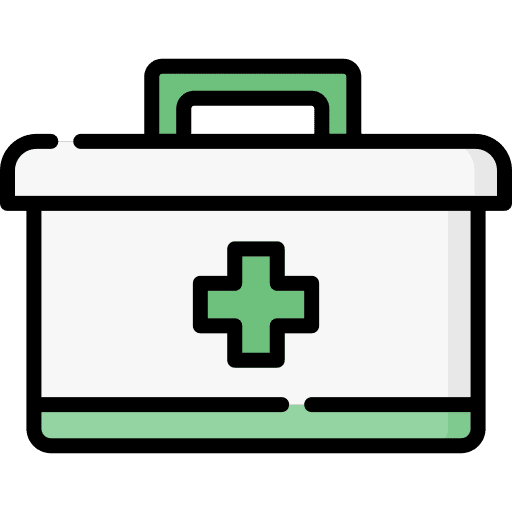 First aid kit hospital nature medical icon