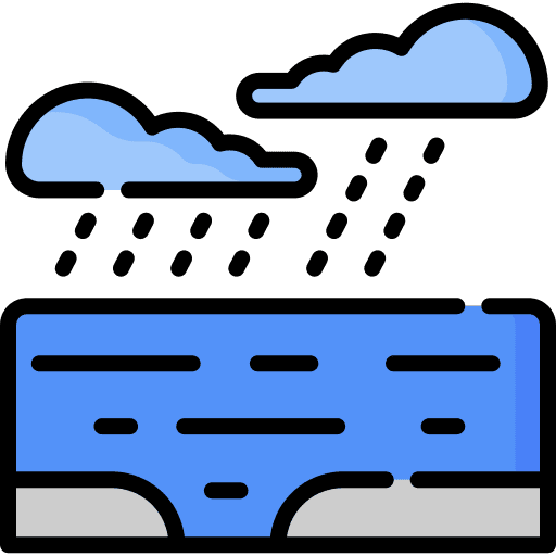 Flood natural disaster inundation flood icon