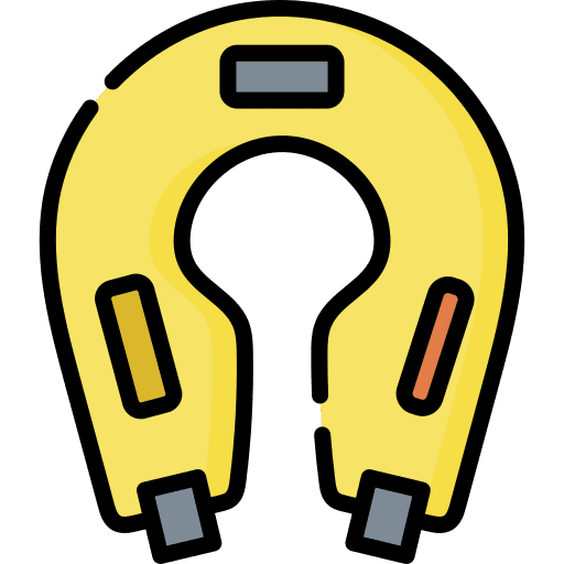 Life vest lifesaver transportation jacket icon