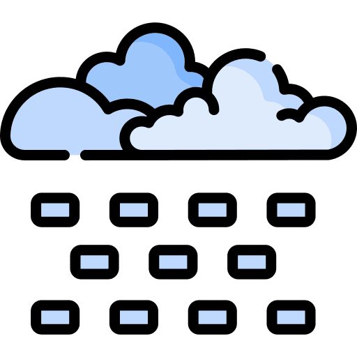 Hail ice nature storm icon