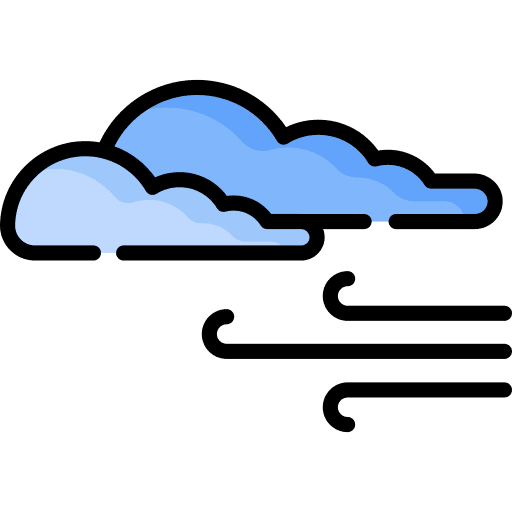 Hurricane cold weather twister icon