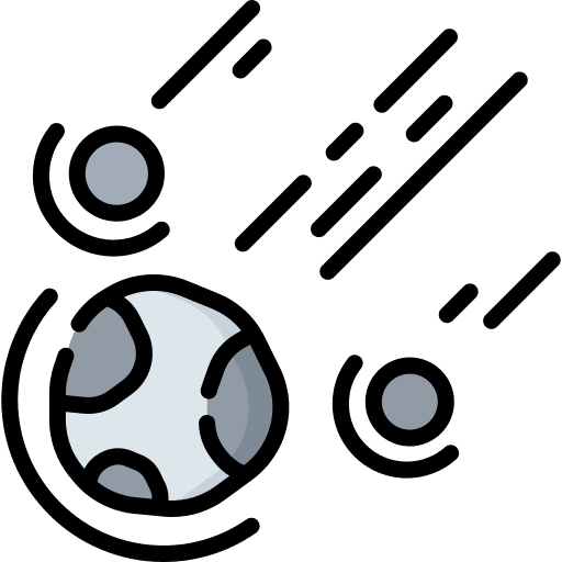 Meteorites nature space galaxy icon