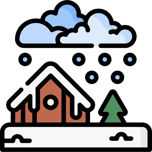 Snow architecture city nature icon