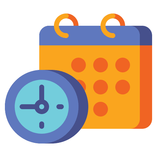 Schedule schedules business and finance time icon