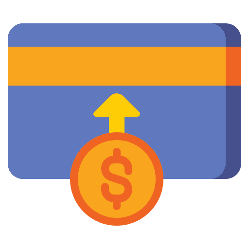 Prepaid card finance card dollar icon