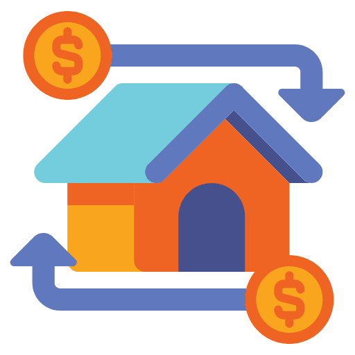 Refinancing finance and business business and finance money icon