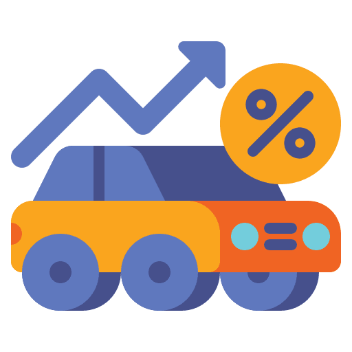 Car loan business and finance finances loan icon