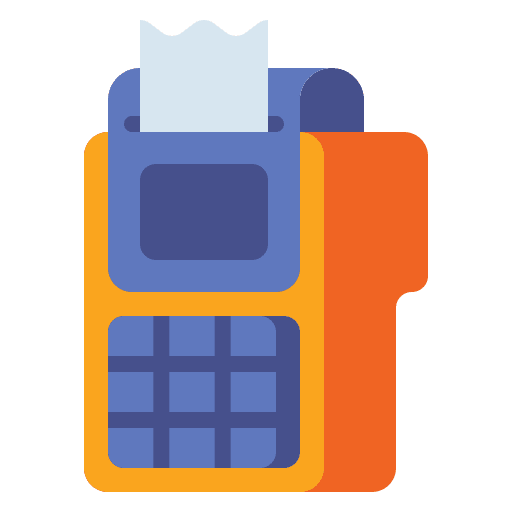 Card machine payment electronics business icon