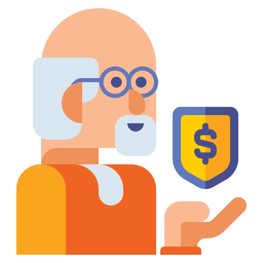 Retirement plan business retirement business and finance icon