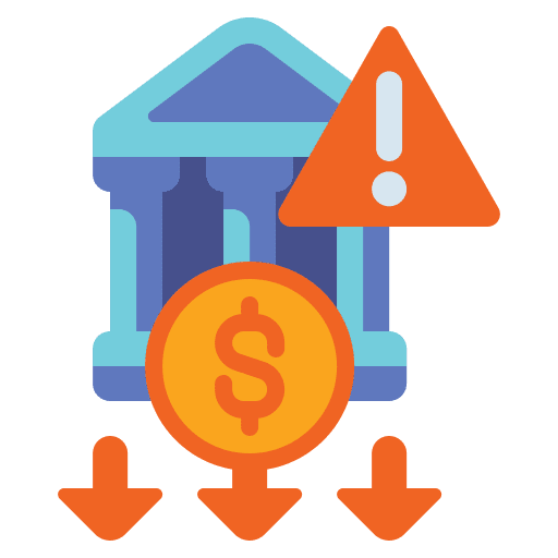 Risk risk liquidity dollar icon