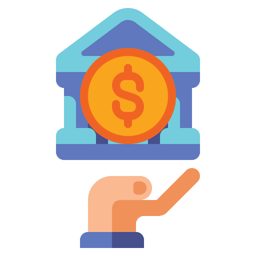 Bank business and finance business bank icon