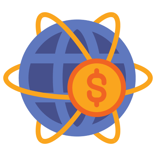 Global banking global banking finance business icon