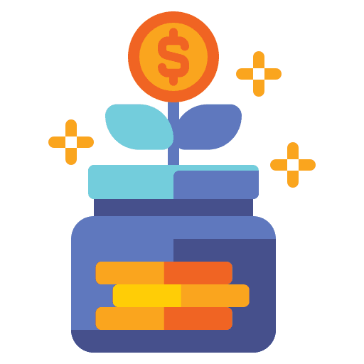 Growth money business business and finance icon