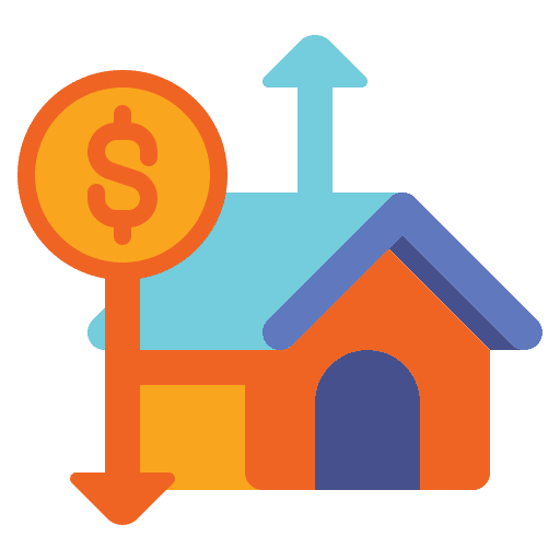 Home equity equity property real estate icon